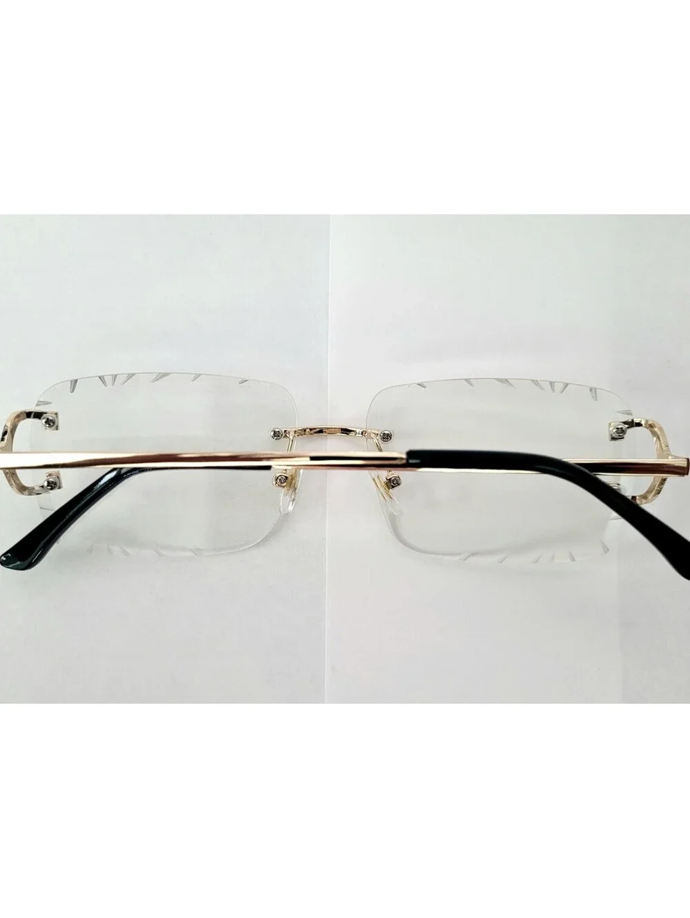 Piccadilly Gld Clr Gradient C Diamond Cut Designer Sunglass